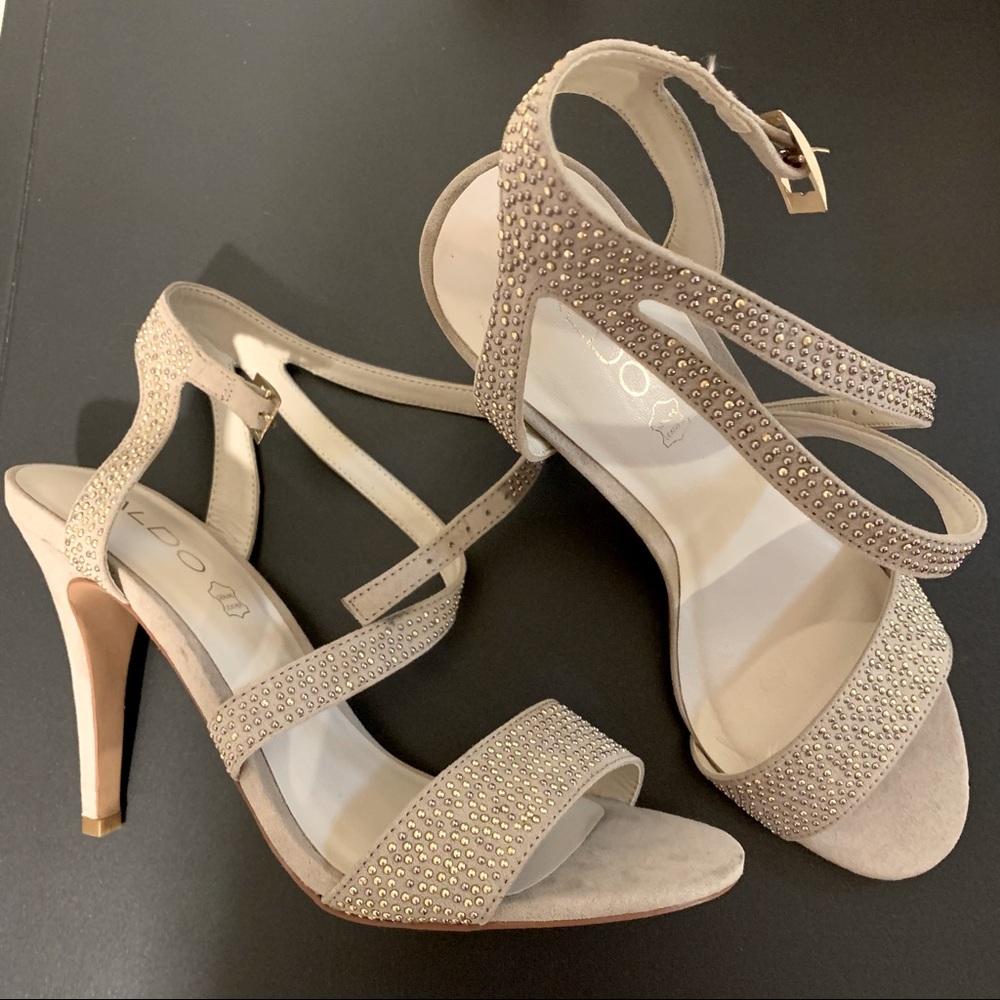 NEW Aldo strappy studded heels